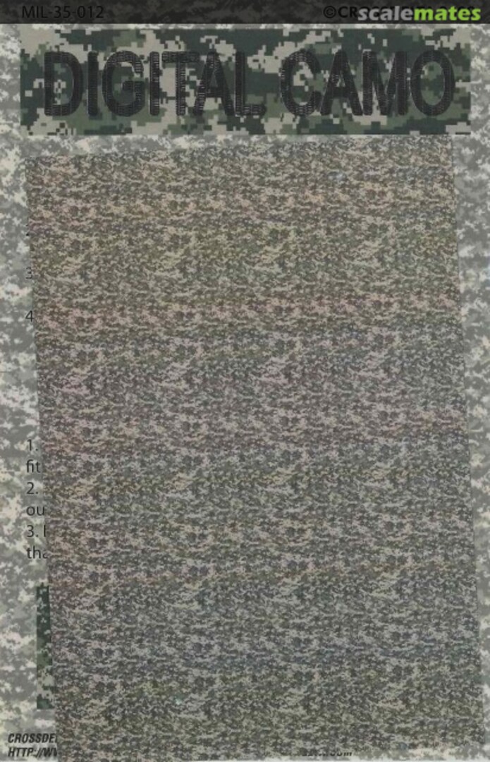 Boxart Digital Camo Decals MIL35012 CROSSDELTA Boxart Digital Camo Decals MIL35012 CROSSDELTA