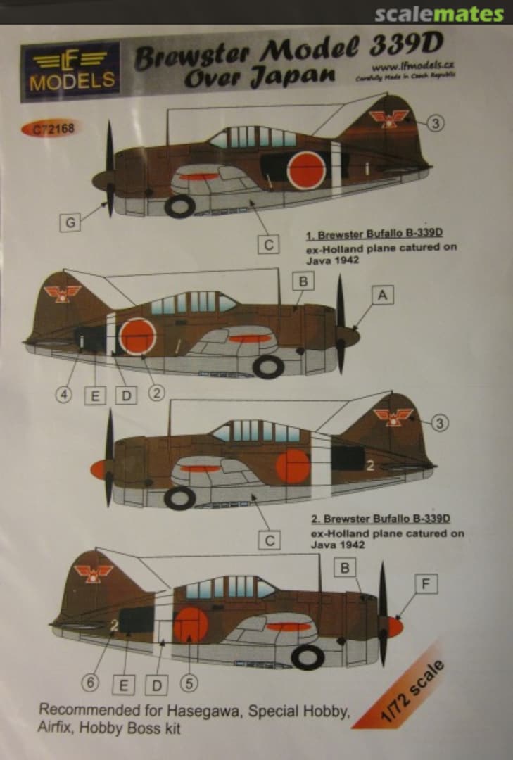 Boxart Brewster Model 339D Over Japan C72168 LF Models Boxart Brewster Model 339D Over Japan C72168 LF Models