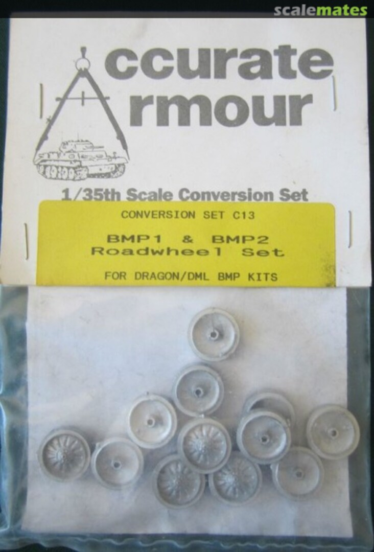 Boxart BMP1 & BMP2 Roadwheel Set C13 Accurate Armour Boxart BMP1 & BMP2 Roadwheel Set C13 Accurate Armour