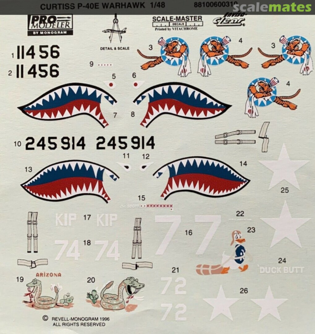 Boxart P-40E/K Warhawk 88100600200 Pro Modeler Boxart P-40E/K Warhawk 88100600200 Pro Modeler