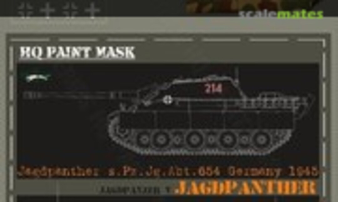 1:16 Jagdpanther s.Pz.Jg.Abt.654 Germany 1945 Paint Mask (HQ-Masks JGP 013) JGP 013