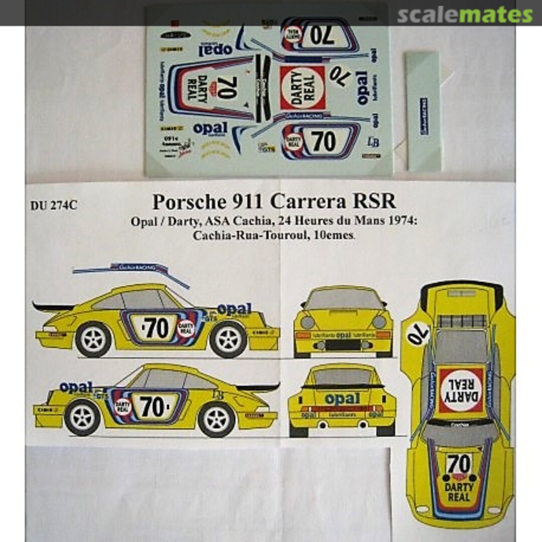 Boxart Porsche 911 Carrera RSR "Darty Real" DU 274C Renaissance