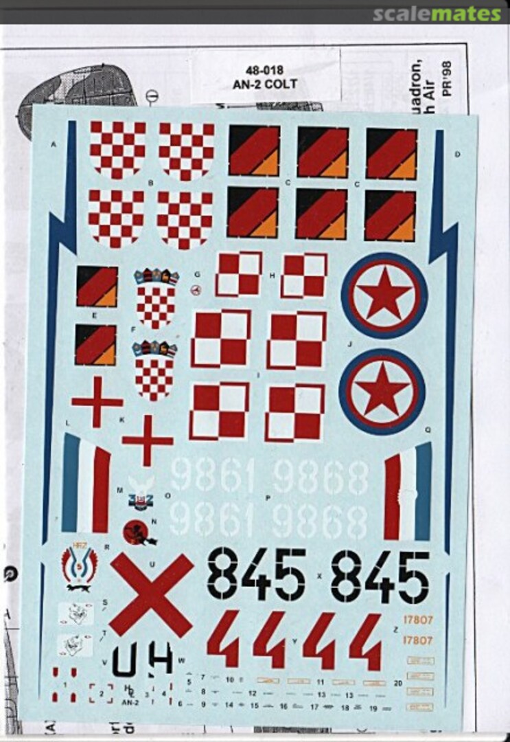 Boxart Antonov An-2 Colt 48-018 Hi-Decal Line Boxart Antonov An-2 Colt 48-018 Hi-Decal Line