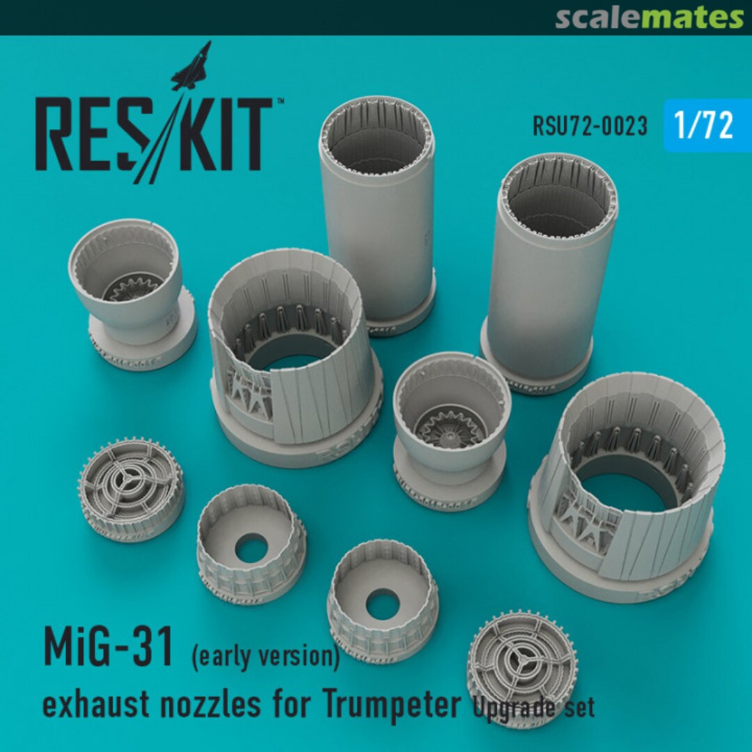 Boxart MiG-31 (early version) - exhaust nozzles RSU72-0023 ResKit