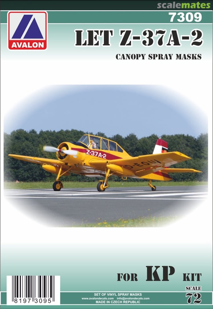 Boxart Z-37A-2 Cmelak Canopy Mask 7309 Avalon Decals Boxart Z-37A-2 Cmelak Canopy Mask 7309 Avalon Decals