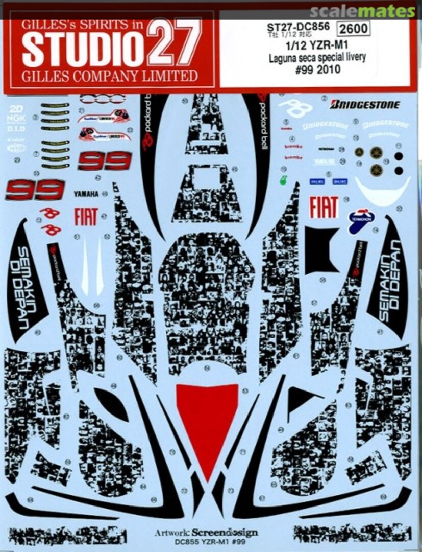 Boxart Yamaha YZR-M1 ST27-DC856 Studio27 Boxart Yamaha YZR-M1 ST27-DC856 Studio27