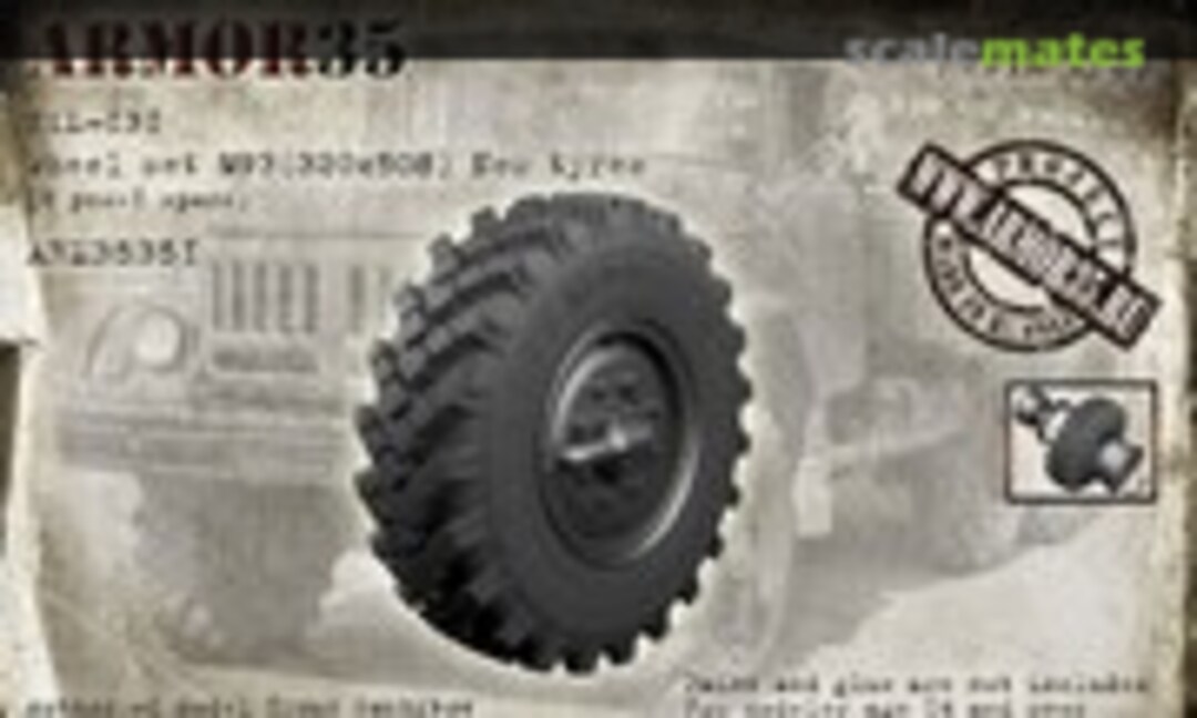 1:35 ZiL-131 Wheel set, М93 (320х508) (Armor35 ARM35351) ARM35351