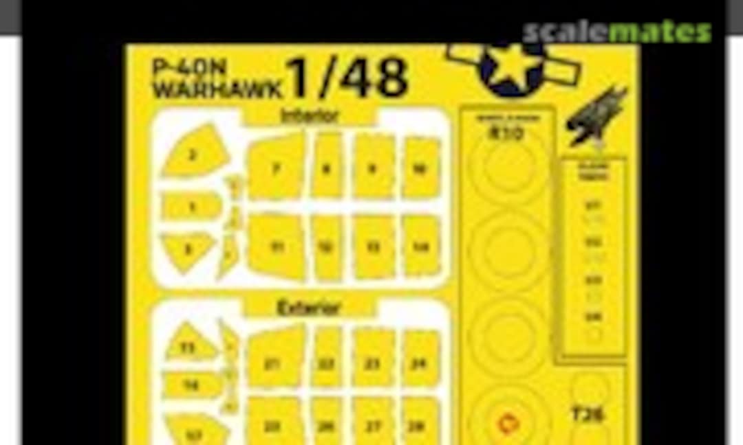 1:48 P-40N WARHAWK - Masks (HGW Models 648406) 648406