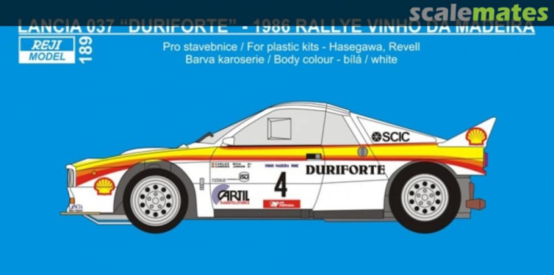 Boxart Lancia 037 Rally Duriforte Rallye Team #4 189 REJI Model