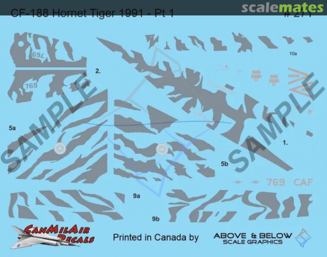 Contents McDonnell Douglas CF-188 Hornet 271 & 272 Above & Below Graphics Contents McDonnell Douglas CF-188 Hornet 271 & 272 Above & Below Graphics