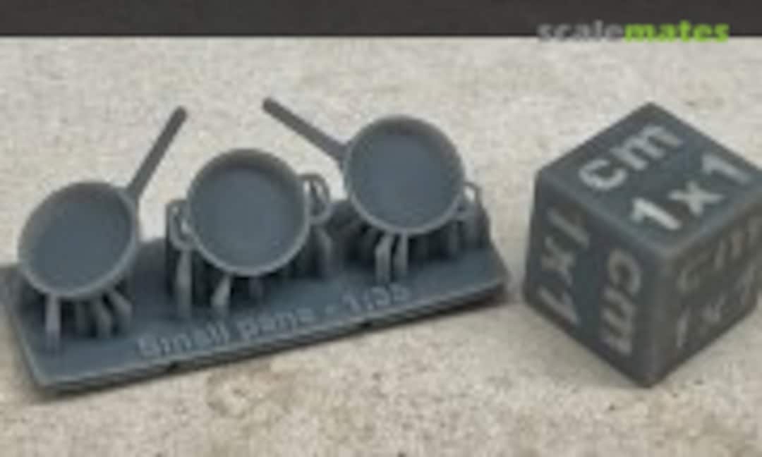 1:35 Small pans - 3 different types/pieces (EMP3d 35060205) 35060205
