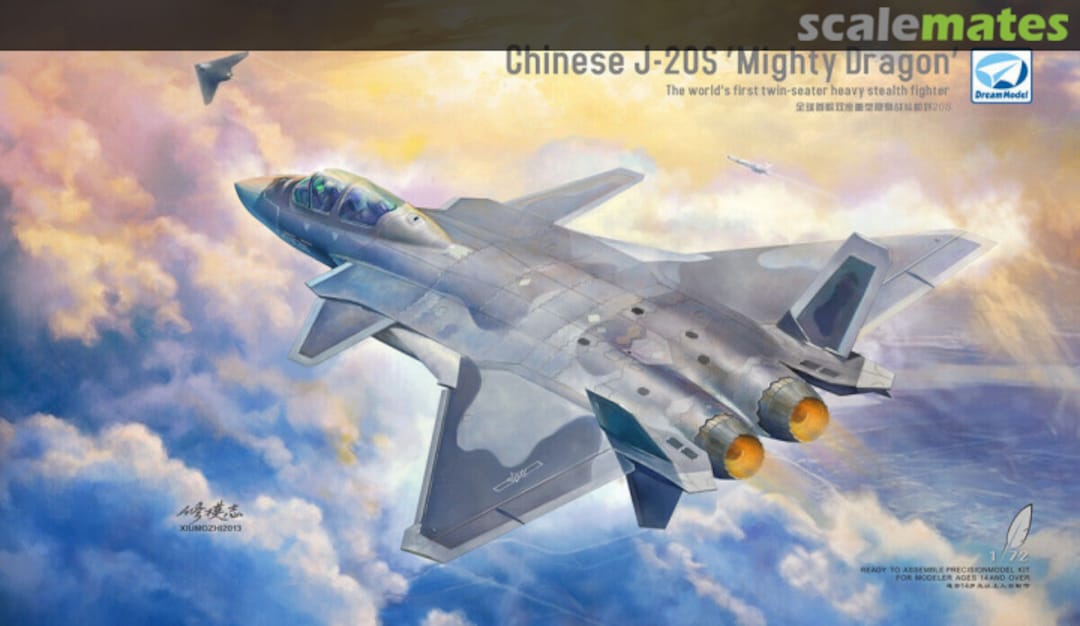 Boxart Chinese J-20S 'Mighty Dragon' DM720023 DreamModel Boxart Chinese J-20S 'Mighty Dragon' DM720023 DreamModel