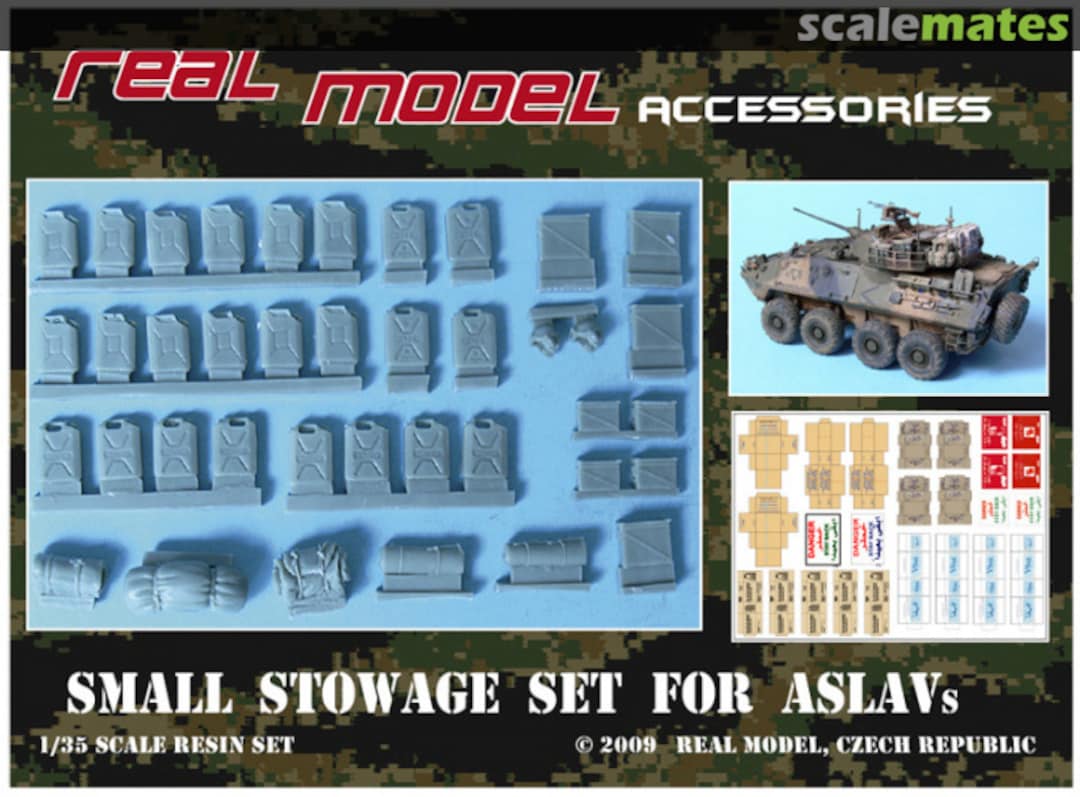 Boxart Small stowage set for ASLAV RMA35204 Real Model Boxart Small stowage set for ASLAV RMA35204 Real Model
