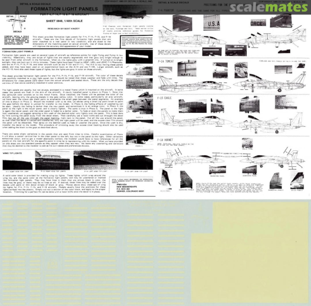Boxart Formation Light Panels: 0848 Detail & Scale Boxart Formation Light Panels: 0848 Detail & Scale