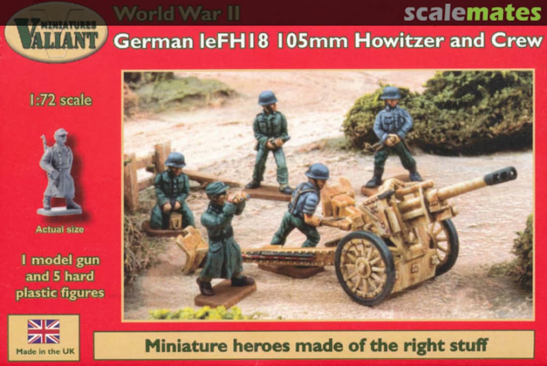 Boxart IeFH 18 105mm Howitzer & Crew VM007 Valiant Miniatures Boxart IeFH 18 105mm Howitzer & Crew VM007 Valiant Miniatures