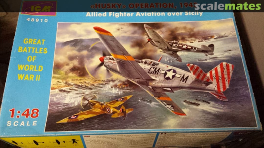 Boxart "Husky" Operation 1943 - Allied Fighter Aviation over Sicily 48910 ICM