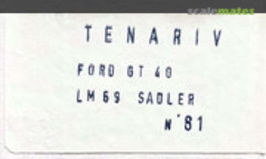 1:43 Ford GT40 (Tenariv 81)