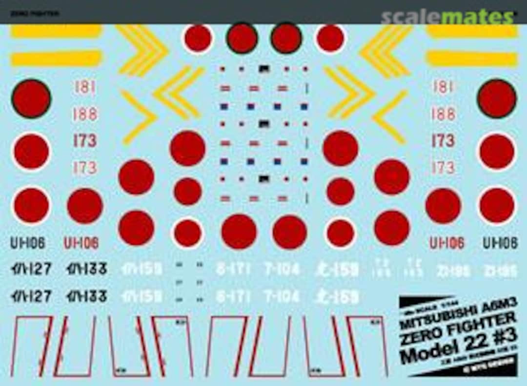 Boxart Mitsubishi A6M3 Zero Fighter Model 22 #3 A-344 MYK Design
