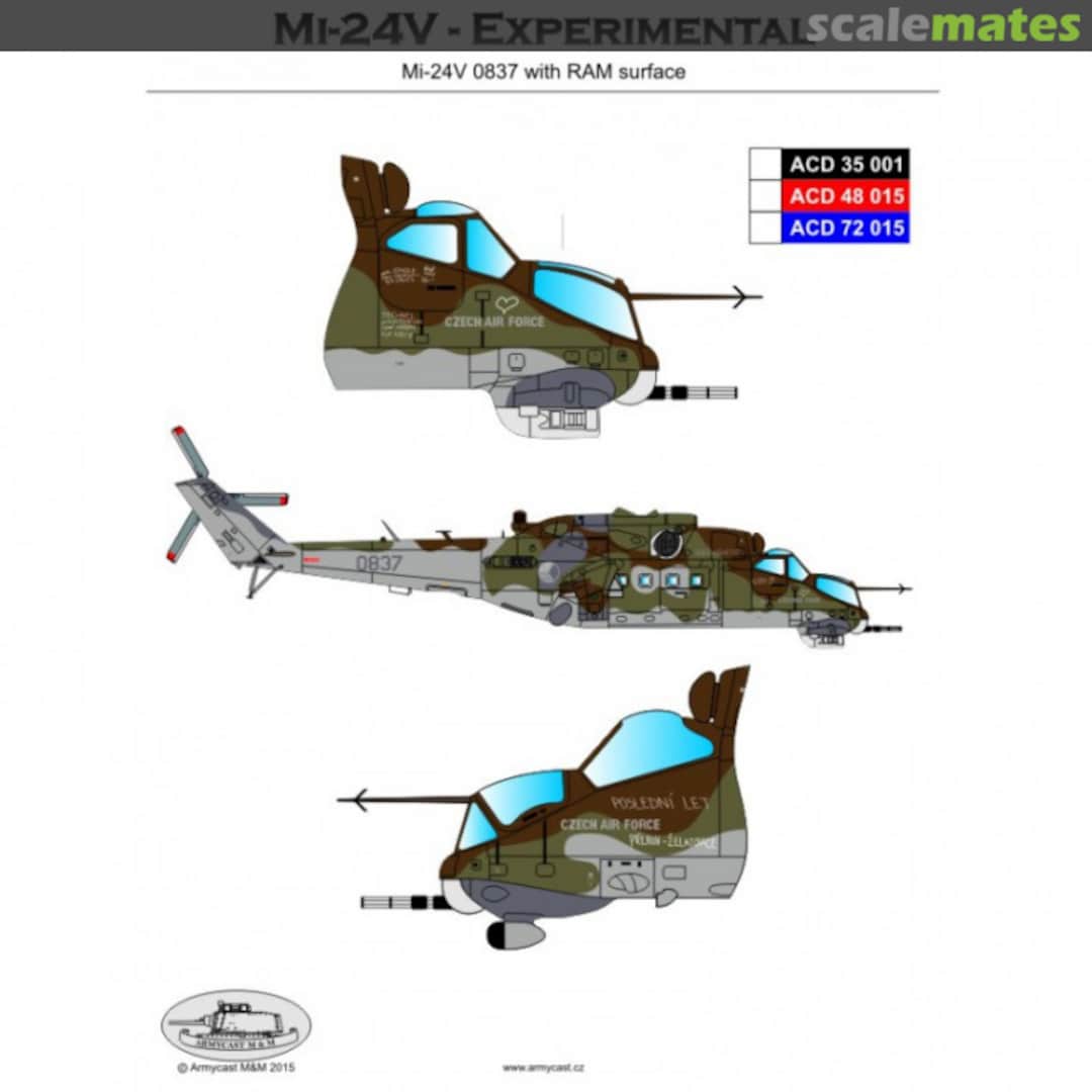 Boxart Mi-24V Hind-E ACD 72 015 Armycast M&M Boxart Mi-24V Hind-E ACD 72 015 Armycast M&M