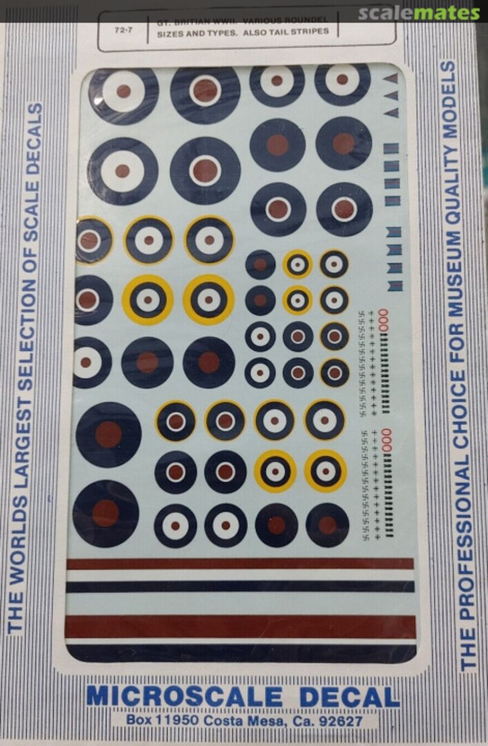 Contents Great Britain WW II 72-7 Microscale