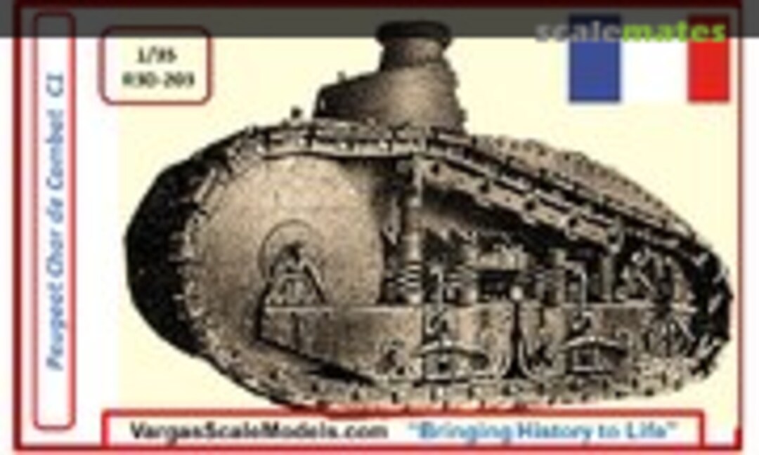 1:35 Peugeot Char de Combat C1 (Vargas Scale Models R3D-203) R3D-203