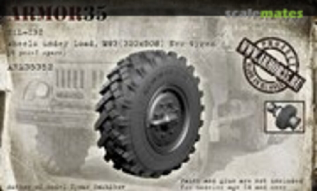 1:35 ZiL-131 Wheel set, М93 (320х508) under load (Armor35 ARM35352) ARM35352