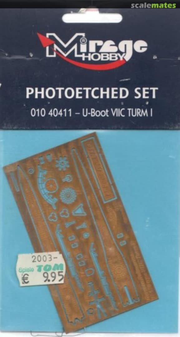 Boxart Submarine Type VIIC Turm I 010 40411 Mirage Hobby