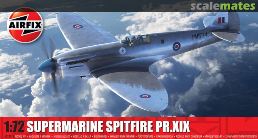 Boxart Supermarine Spitfire PR.XIX A02017B Airfix Boxart Supermarine Spitfire PR.XIX A02017B Airfix