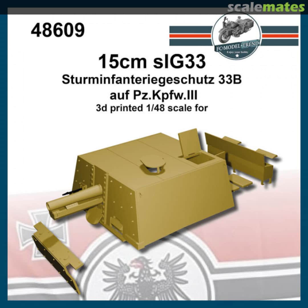 Boxart 15cm slG33 Sturminfanteriegeschütz 33B auf Pz.Kpfw.III 48609 FC Model Trend Boxart 15cm slG33 Sturminfanteriegeschütz 33B auf Pz.Kpfw.III 48609 FC Model Trend