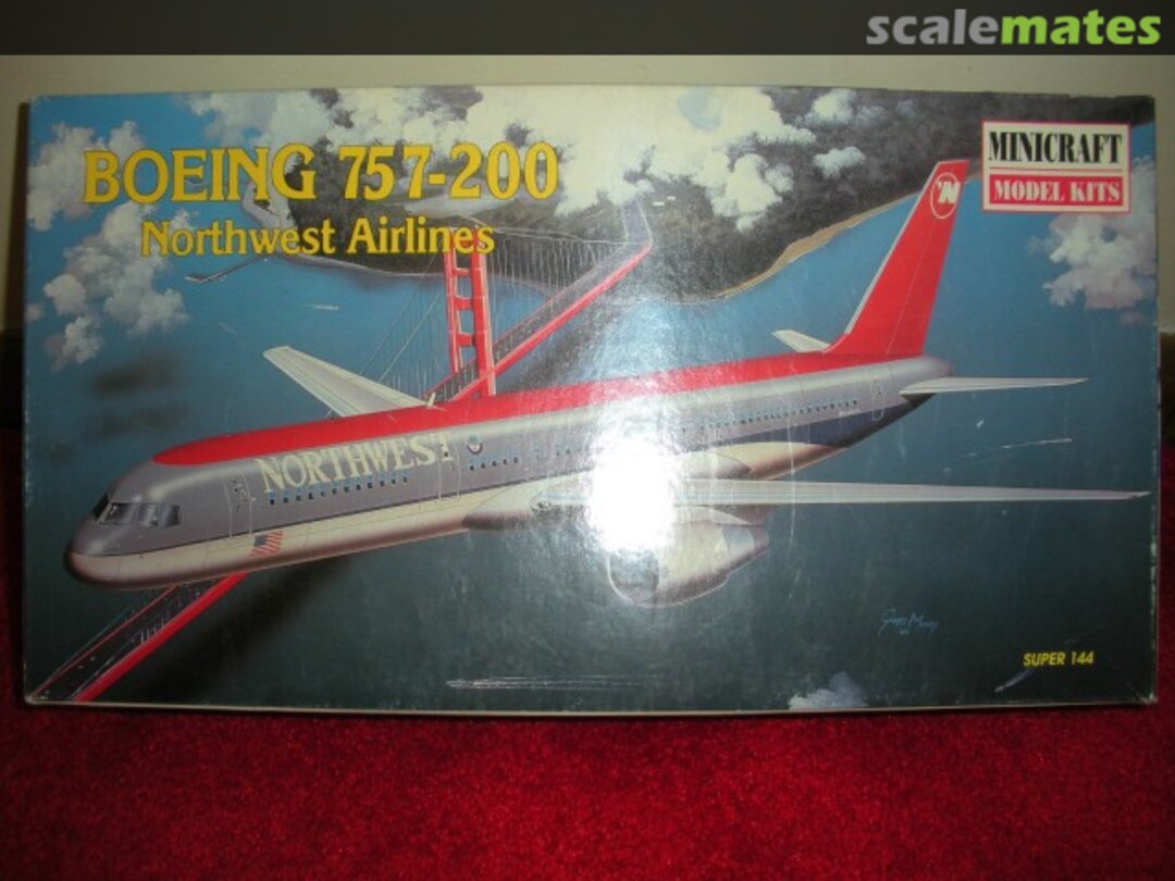 Boxart Boeing 757-200 Northwest Airlines 14467 Minicraft Model Kits Boxart Boeing 757-200 Northwest Airlines 14467 Minicraft Model Kits