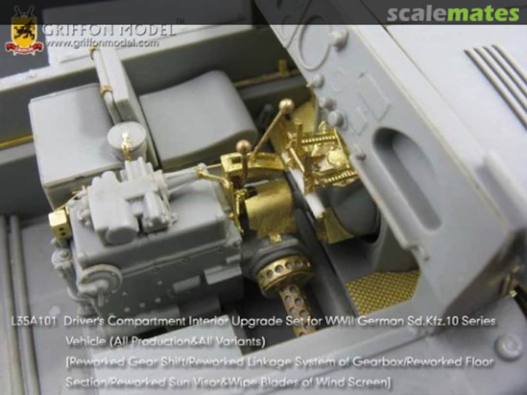 Boxart Sd.Kfz.10 Series Driver's Compartment Interior -Dragon- L35A101 Griffon Model Boxart Sd.Kfz.10 Series Driver's Compartment Interior -Dragon- L35A101 Griffon Model