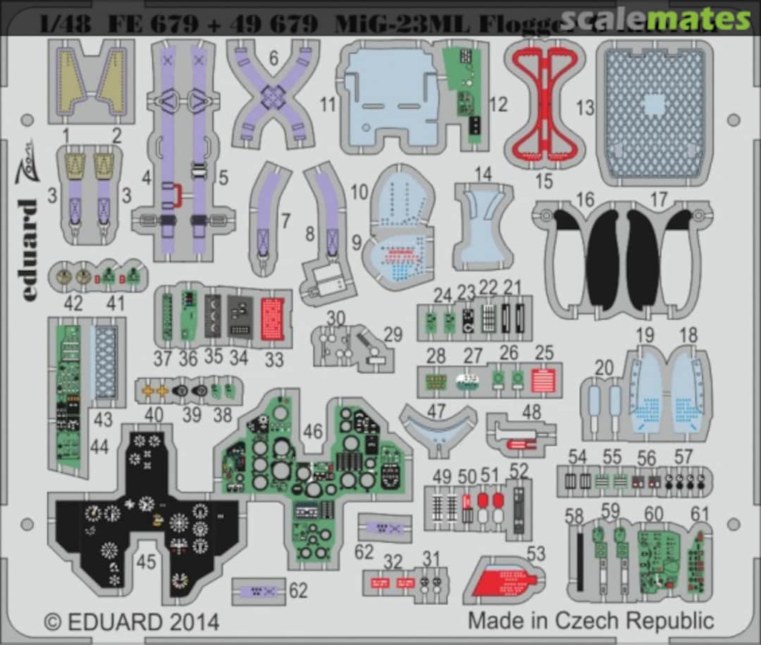 Boxart MiG-23ML Flogger G interior S. A. FE679 Eduard Boxart MiG-23ML Flogger G interior S. A. FE679 Eduard