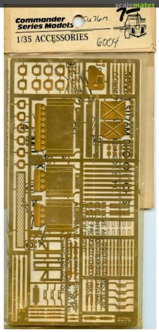 Boxart Soviet SU-76M 6-004 Commander Series Models Boxart Soviet SU-76M 6-004 Commander Series Models