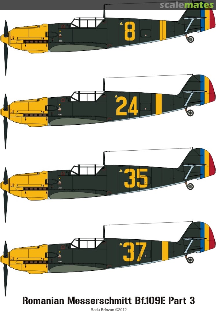 Boxart Romanian Messerschmitt Bf-109E Decals Part 3 RB-D72014 RB Productions Boxart Romanian Messerschmitt Bf-109E Decals Part 3 RB-D72014 RB Productions