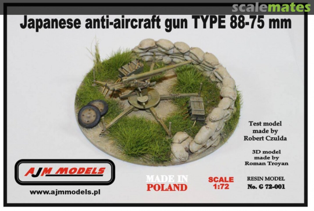 Boxart Type 88 75 mm AA gun G72-001 AJM Models Boxart Type 88 75 mm AA gun G72-001 AJM Models