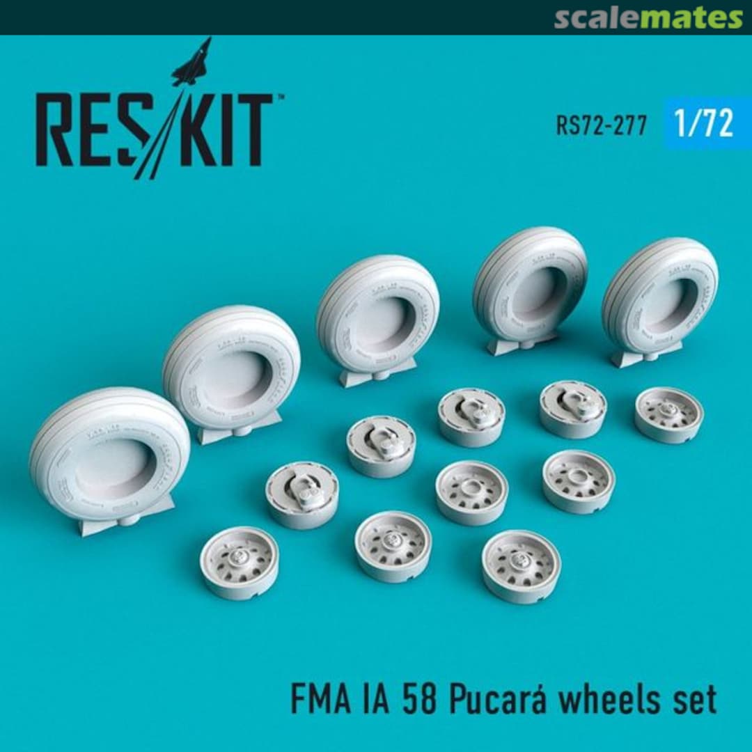 Boxart FMA IA 58 Pucará - wheels set RS72-0277 ResKit