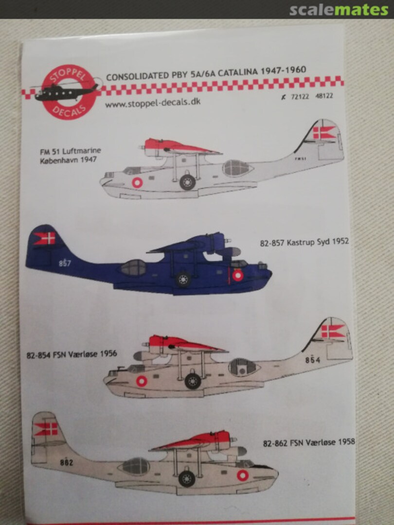 Boxart RDAF Consolidated PBY 5A/6A Catalina 72122 Stoppel Decals Boxart RDAF Consolidated PBY 5A/6A Catalina 72122 Stoppel Decals