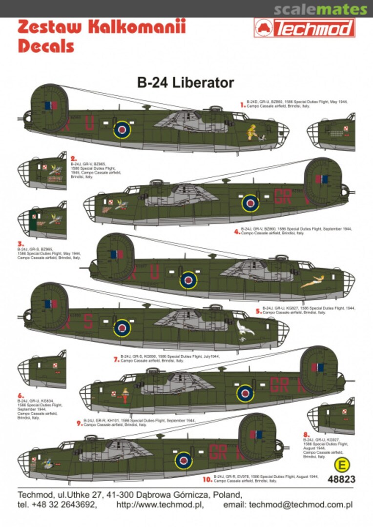Boxart B-24 Liberator 48823 Techmod Boxart B-24 Liberator 48823 Techmod