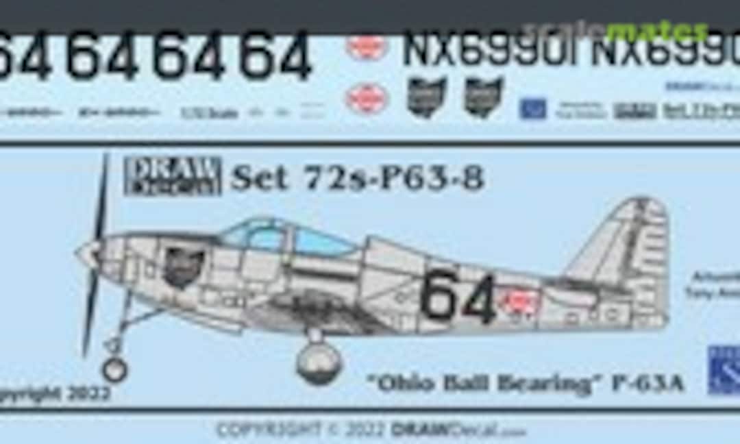 1:72 “Ohio Ball Bearing” P-63A (Draw Decal 72-P63-08) 72-P63-08
