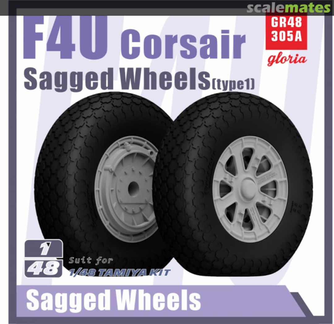 Boxart F4U Corsair Sagged wheels(Type 1) GR48305A Gloria Model Boxart F4U Corsair Sagged wheels(Type 1) GR48305A Gloria Model