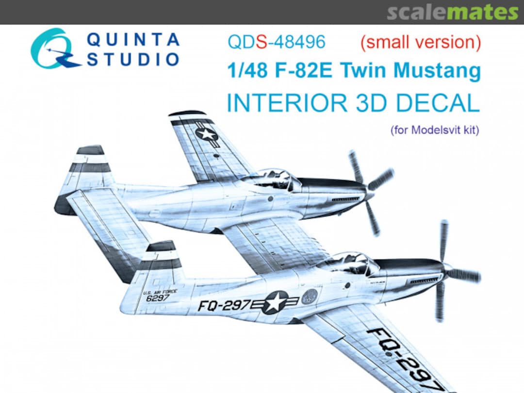 Boxart F-82E Twin Mustang interior 3D decals (small version) QDS-48496 Quinta Studio Boxart F-82E Twin Mustang interior 3D decals (small version) QDS-48496 Quinta Studio