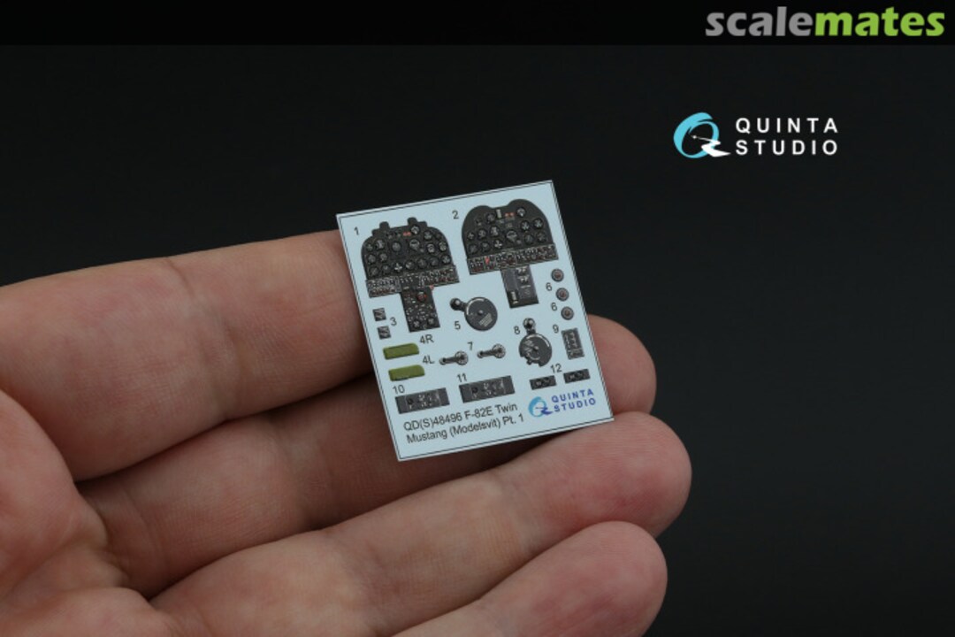 Contents F-82E Twin Mustang interior 3D decals (small version) QDS-48496 Quinta Studio Contents F-82E Twin Mustang interior 3D decals (small version) QDS-48496 Quinta Studio