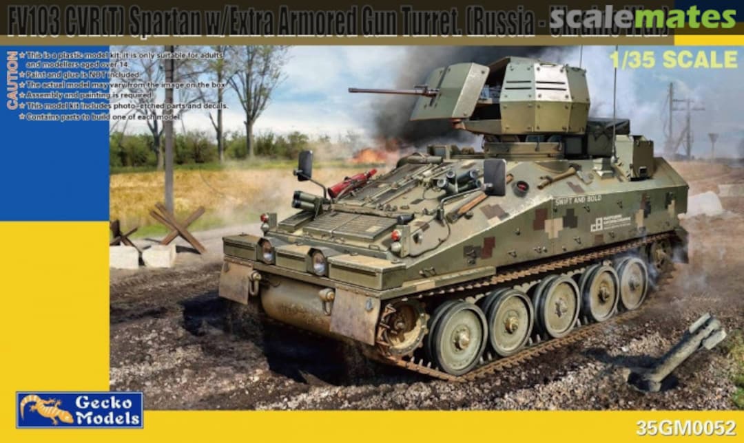 Boxart FV103 CVR(T) Spartan w/ Extra Armoured Gun Turret 35GM0052 Gecko Models Boxart FV103 CVR(T) Spartan w/ Extra Armoured Gun Turret 35GM0052 Gecko Models