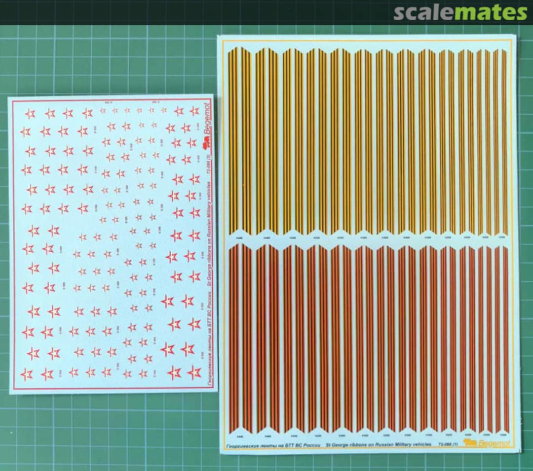 Boxart St.George Ribbon on the Russian Tanks 72-086 Begemot Boxart St.George Ribbon on the Russian Tanks 72-086 Begemot