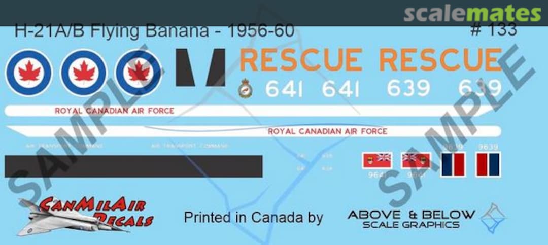 Boxart Piasecki H-21A/B Workhorse "Flying Banana" 133 Above & Below Graphics Boxart Piasecki H-21A/B Workhorse "Flying Banana" 133 Above & Below Graphics