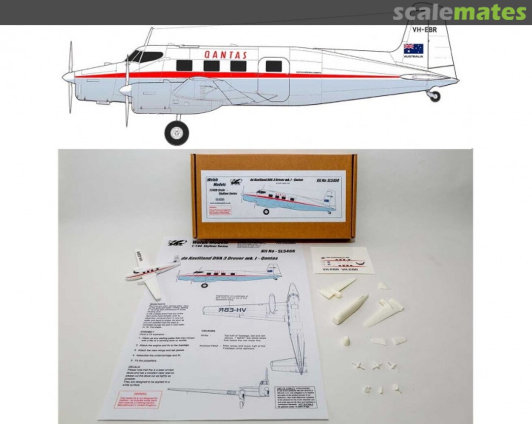 Boxart de Havilland DHA 3 Drover Mk.1 SL546R Welsh Models Boxart de Havilland DHA 3 Drover Mk.1 SL546R Welsh Models