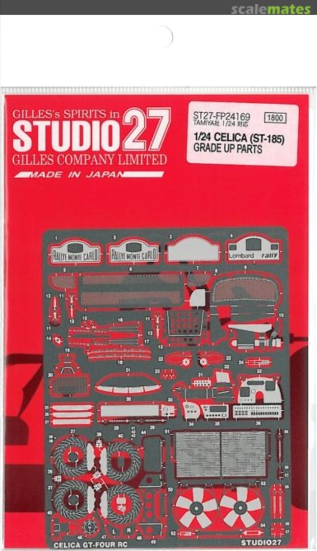 Boxart Toyota ST185 Celica Upgrade Parts (for Tamiya) ST27-FP24169 Studio27 Boxart Toyota ST185 Celica Upgrade Parts (for Tamiya) ST27-FP24169 Studio27