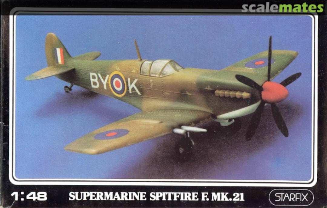 Boxart Supermarine Spitfire F. Mk.21 709/03 Starfix Boxart Supermarine Spitfire F. Mk.21 709/03 Starfix