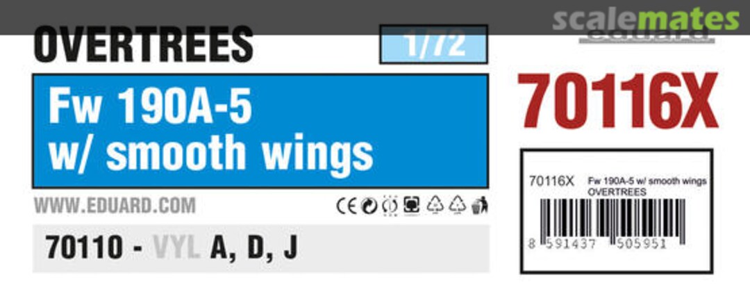 Boxart Fw 190A-5 w/smooth wings 70116X Eduard Boxart Fw 190A-5 w/smooth wings 70116X Eduard