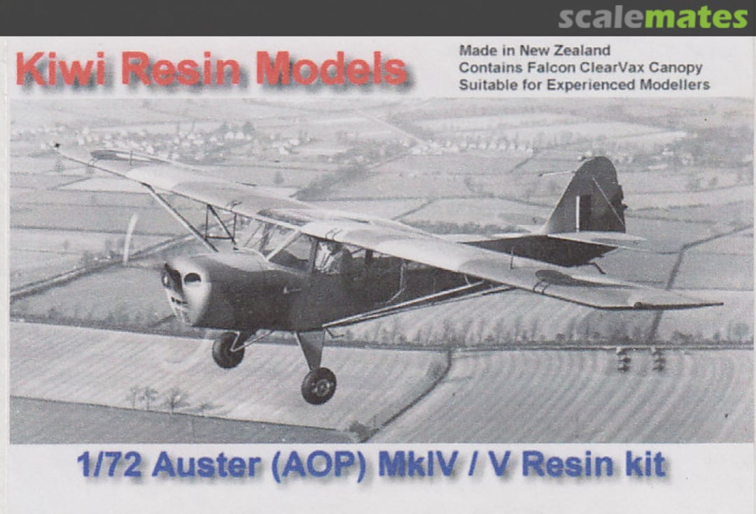 Boxart Auster (AOP) Mark IV /V Kiwi Resin Models Boxart Auster (AOP) Mark IV /V Kiwi Resin Models
